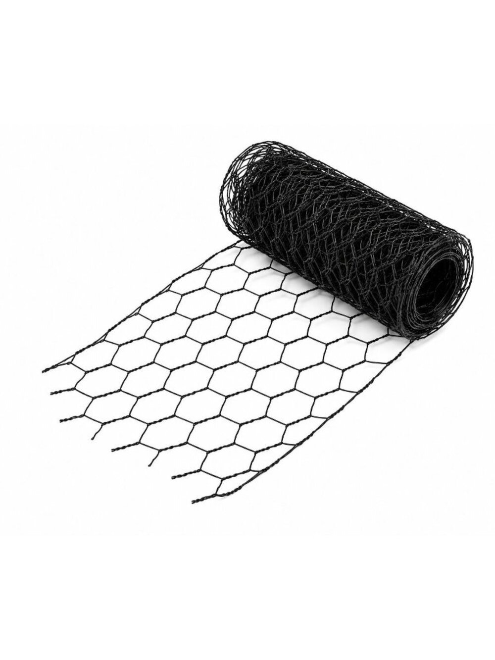Black Chicken Wire Roll 4 Inch x 9.5 Foot Floral Wire Wreath Supply